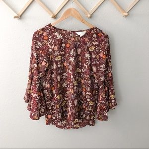 ☀️ Lauren Conrad Floral Blouse